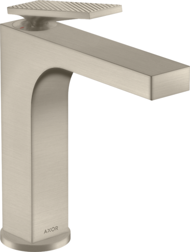 AXOR CITTERIO Yksiote pesuallashana 160, vipupohjaventtiili, rombinen leikkaus, harjattu nikkeli