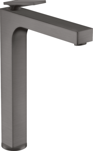 AXOR CITTERIO Yksiote pesuallashana 280, sulkeutumaton pohjaventtiili, harjattu musta kromi