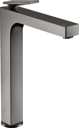 AXOR CITTERIO Yksiote pesuallashana 280, sulkeutumaton pohjaventtiili, kiillotettu musta kromi