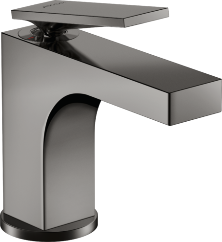 AXOR CITTERIO Yksiote pesuallashana 90, vipupohjaventtiili, kiillotettu musta kromi