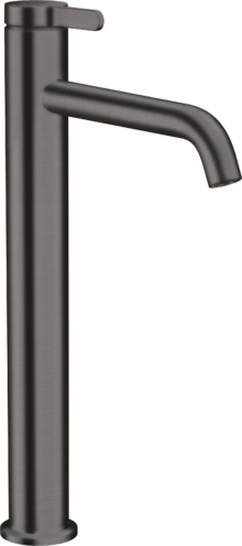 AXOR ONE yksiote pesuallashana 260, sulkeutumaton pohjaventtiili, harjattu musta kromi