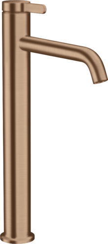 AXOR ONE yksiote pesuallashana 260, sulkeutumaton pohjaventtiili, harjattu punakulta