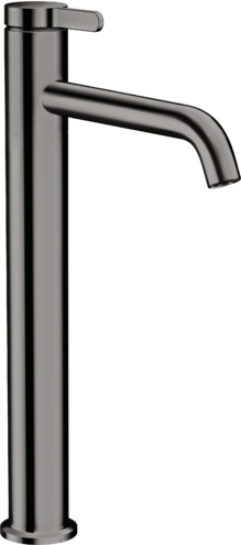 AXOR ONE yksiote pesuallashana 260, sulkeutumaton pohjaventtiili, kiillotettu musta kromi