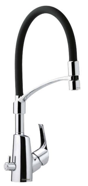 Damixa ROWAN Pro keittiöhana pesukoneventtiilillä, 671580000, kromi