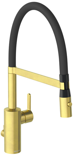 Damixa SILHOUET Pro keittiöhana, 741587900, harjattu messinki pvd