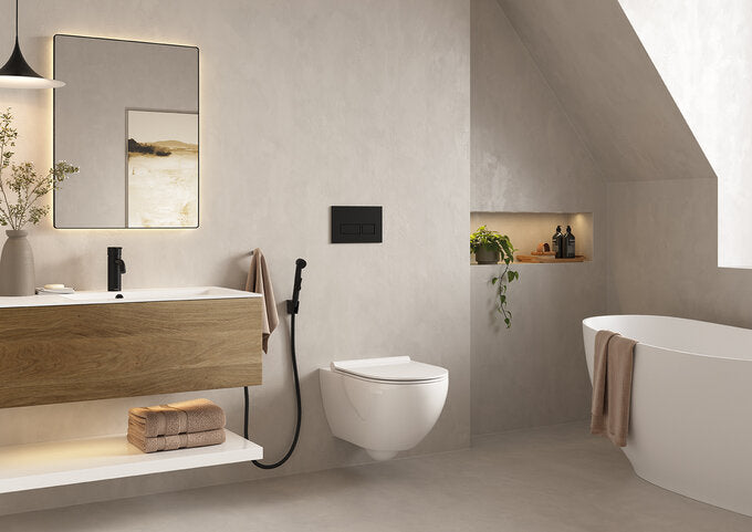 Damixa SILHOUET pesuallashana käsisuihku / bide pesuhuoneessa, 740306100, mattamusta