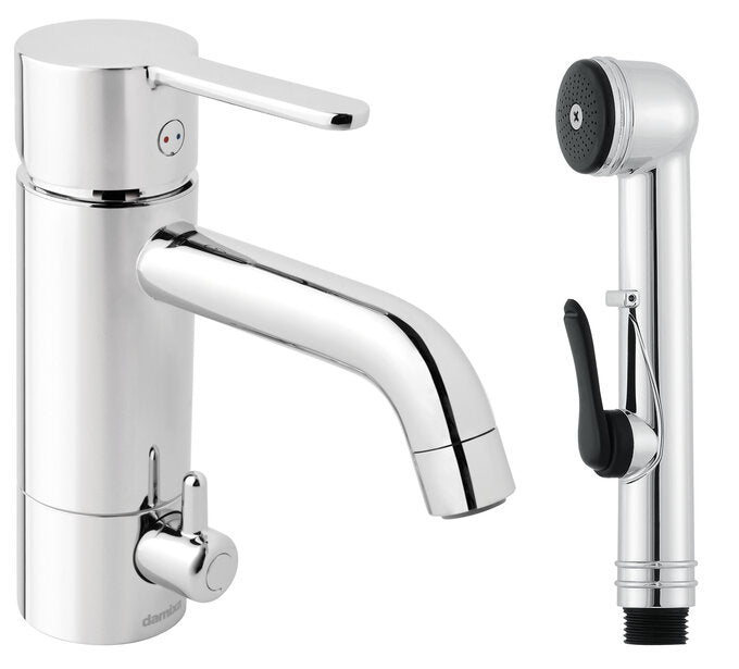 Damixa SILHOUET pesuallashana bidevarustein pesukoneventtiilillä, 740390000, kromi