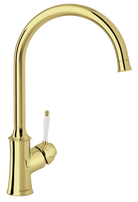 Damixa Tradition keittiöhana, kirkas messinki
