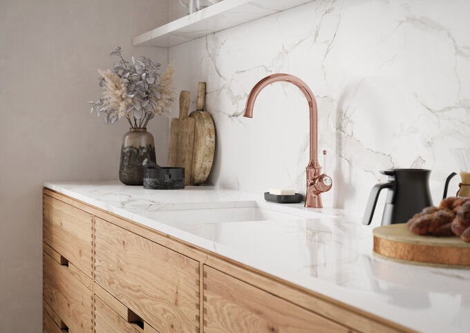 Damixa Tradition kaunis keittiöhana, kupari