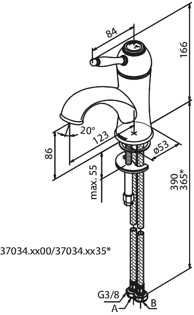 Damixa Tradition pesuallashana, mittakuva