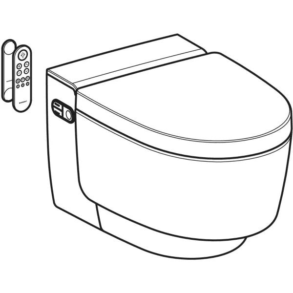Geberit AquaClean Mera Classic pesevä wc-istuin, seinä-WC, piirroskuva