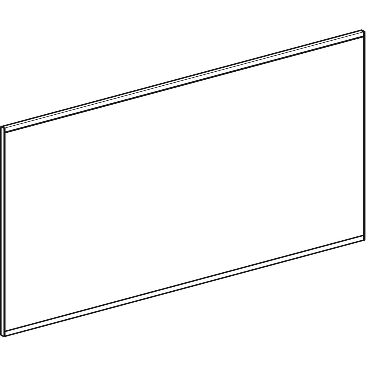 Geberit Option Plus Square -tasopeili 1350x32x700mm, suoralla ja epäsuoralla valaistuksella, piirroskuva