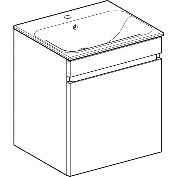 Geberit Renova Plan -allaskaappipaketti 550X480X622mm piirroskuva