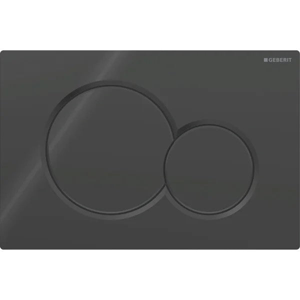 Geberit Sigma01 -huuhtelupainike kaksoishuuhteluun, pyöreä, musta