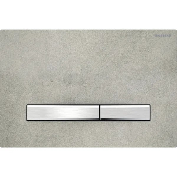 Geberit Sigma50 -huuhtelupainike kaksoishuuhteluun, kulmikas, betonioptiikka