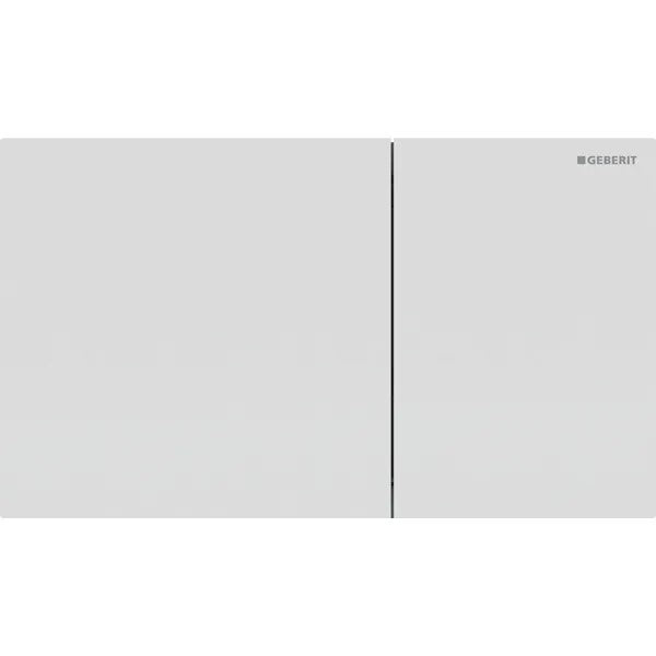 Geberit Sigma70 -huuhtelupainike kaksoishuuhteluun, kulmikas, matta valkoinen
