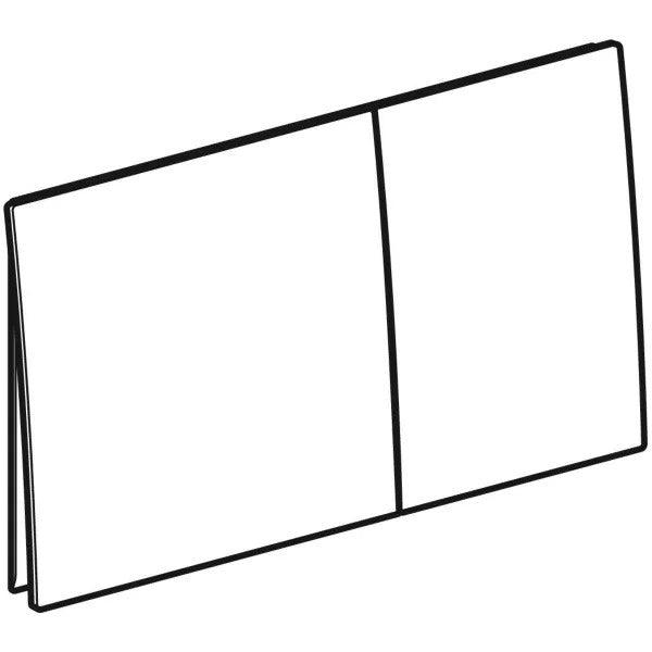 Geberit Sigma70 -huuhtelupainike kaksoishuuhteluun, kulmikas, piirroskuva