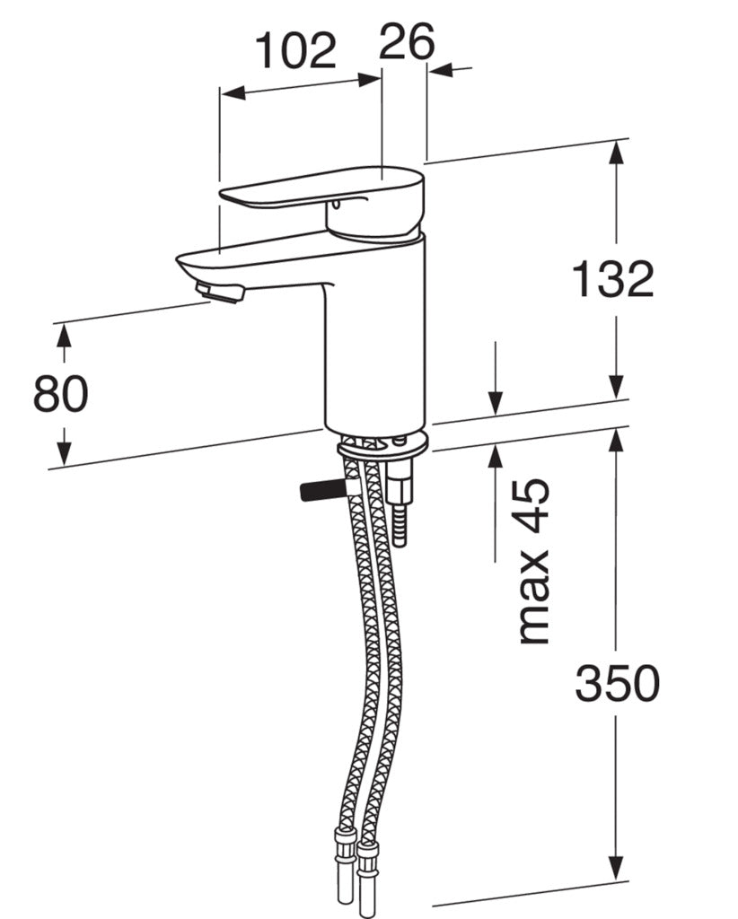 Gustavsberg pesuallashana Atlantic, mittakuva