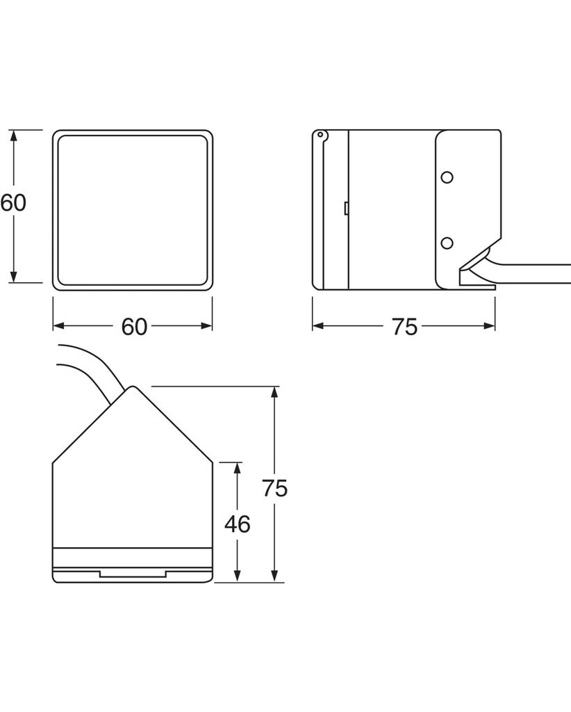 Gustavsberg pistorasia 220 V, mittakuva