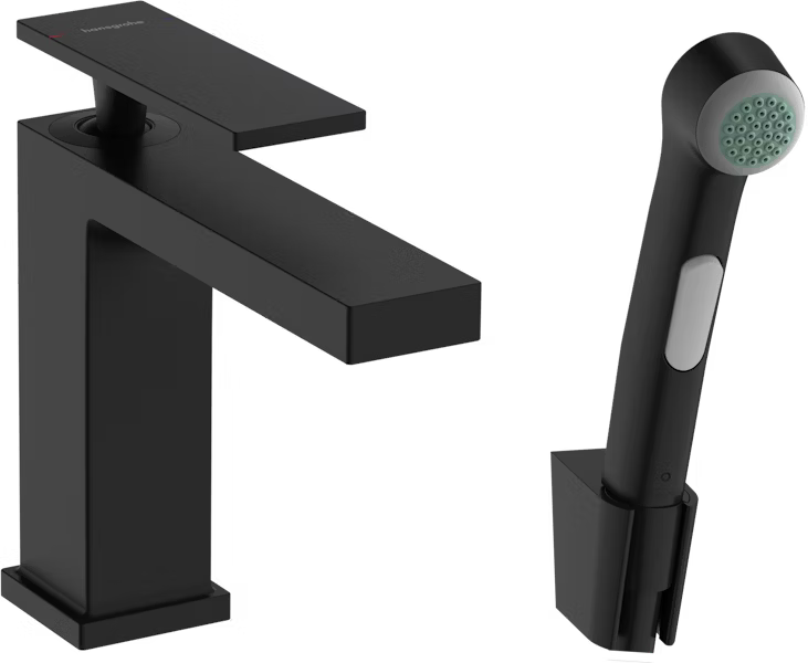 Hansgrohe Tecturis E pesuallashana 110 käsisuihkulla, mattamusta