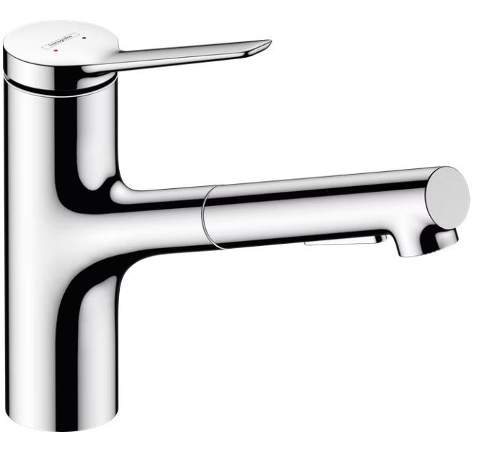 Hansgrohe Zesis M33 Yksiote keittiöhana 150 2jet, ulosvedettävä juoksuputki, 74816000, kromi