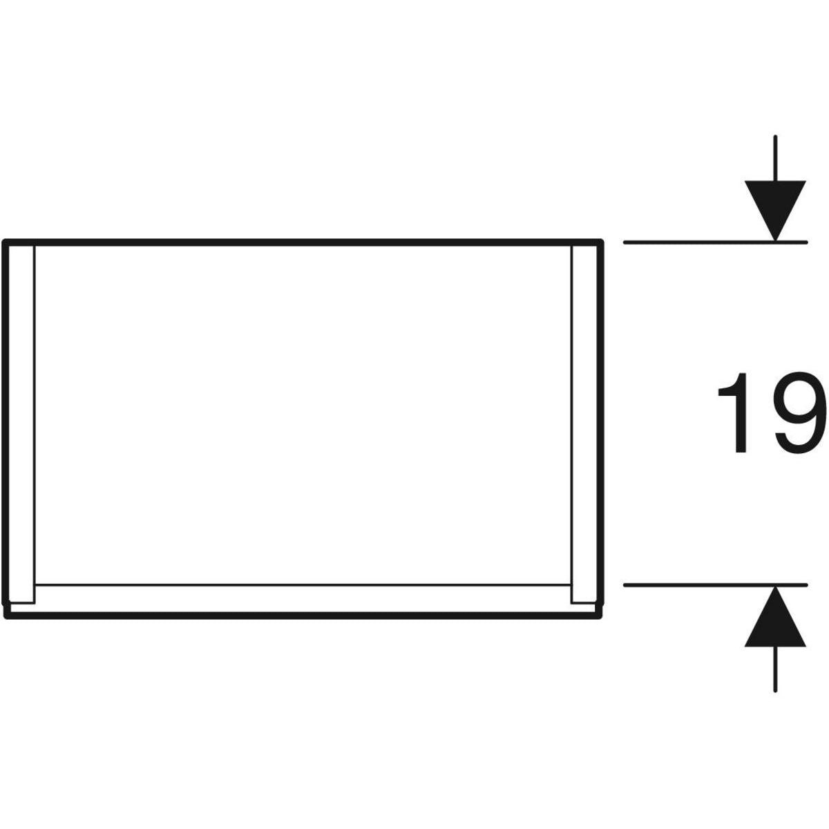 IDO Elegant -puolikorkea kaappi, yhdellä ovella, mittakuva