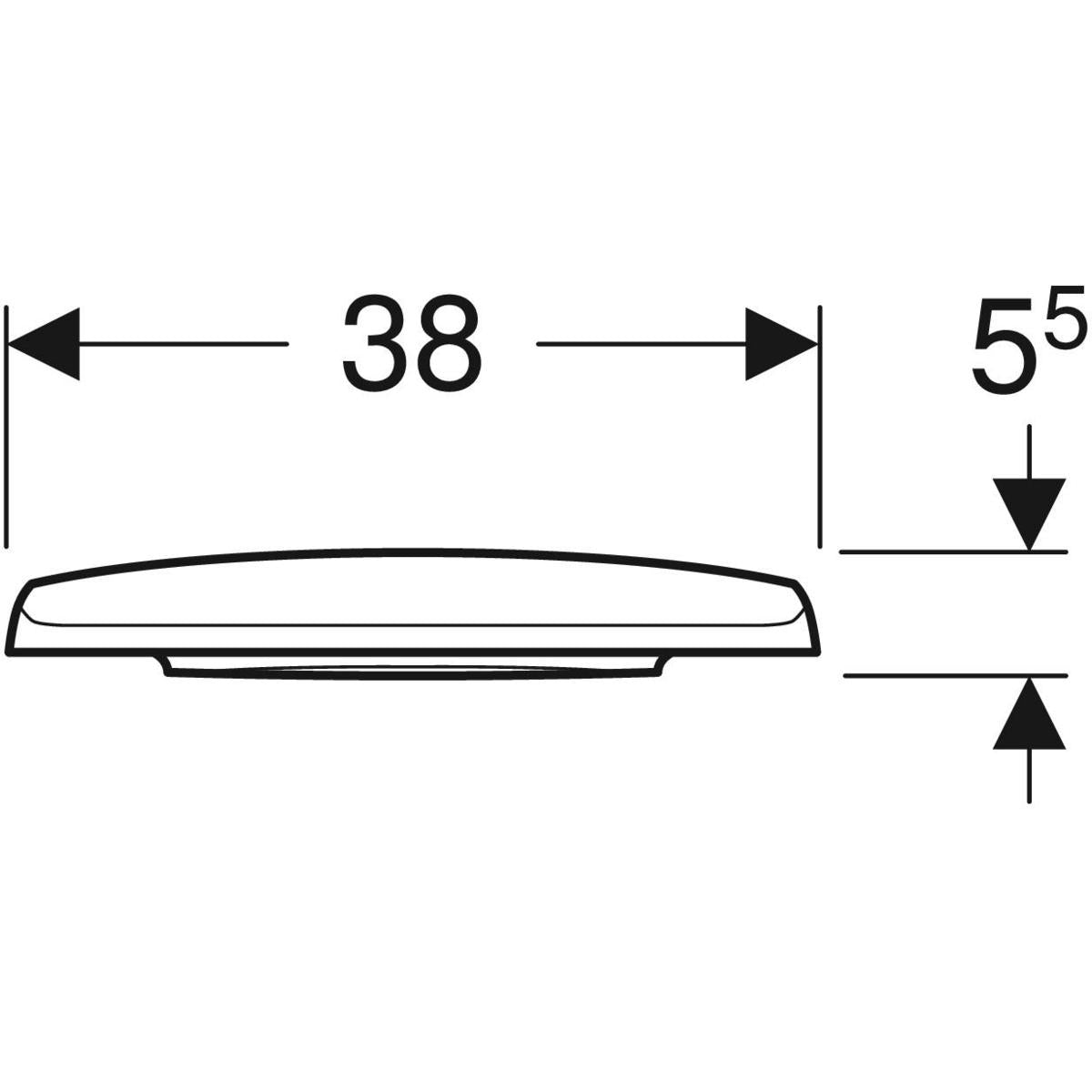 IDO Glow -WC-kansi, pehmeä, mittakuva