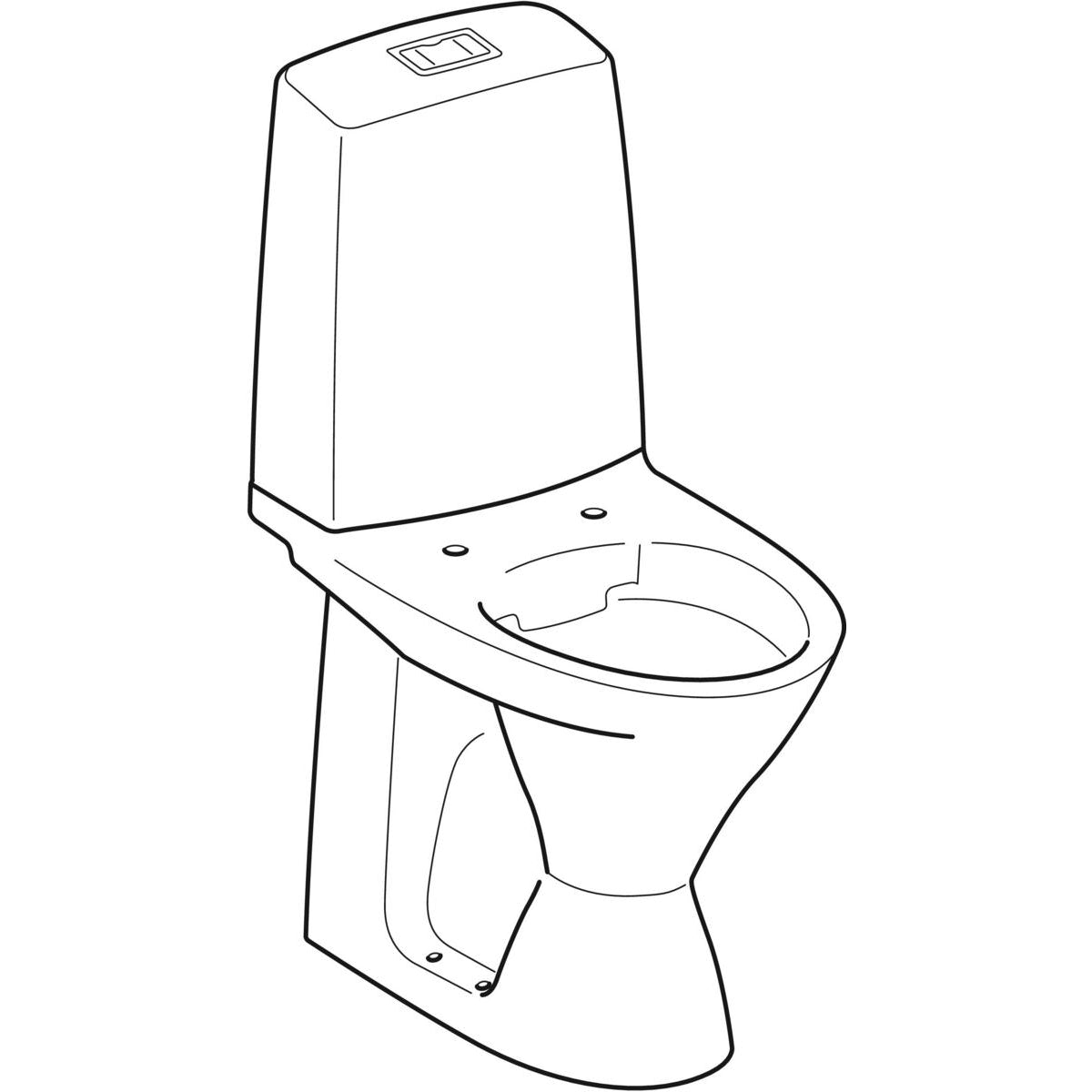 IDO Glow 62 -lattia-WC, piirroskuva