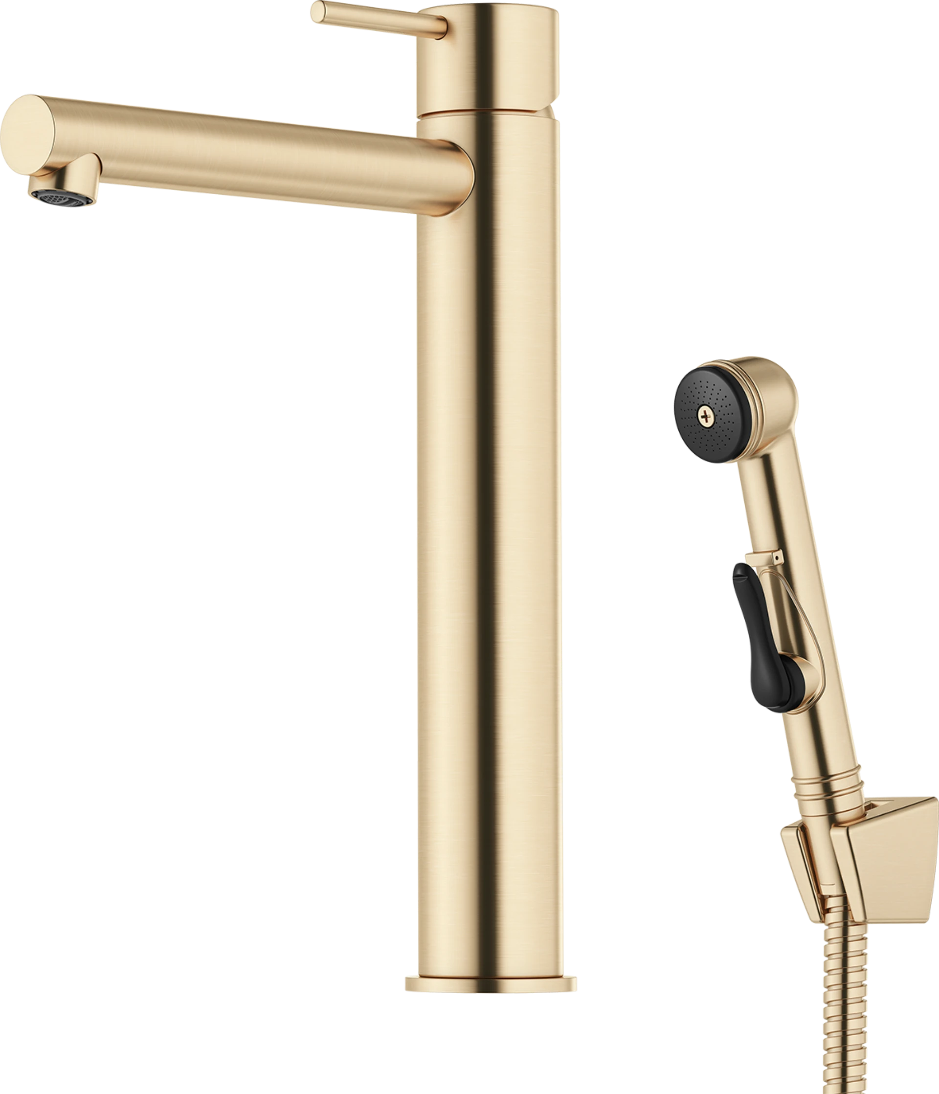 MORA INXX II sharp, high käsisuihkulla, 273025.62CA, harjattu messinki