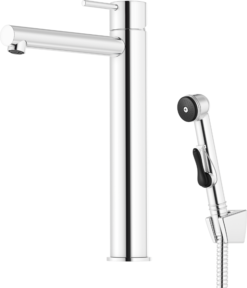 MORA INXX II sharp, high käsisuihkulla, 273025.CA, kromi