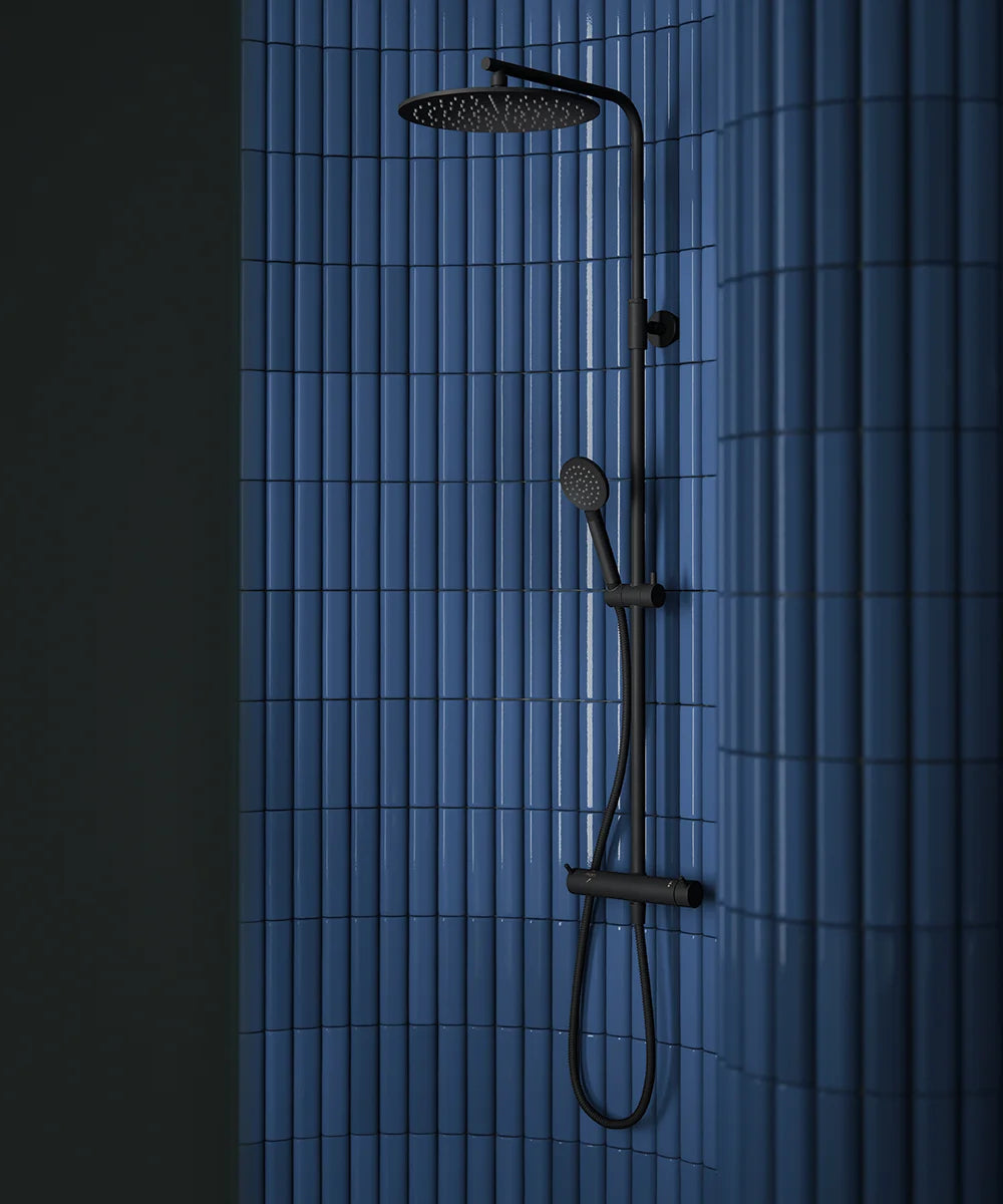 MORA INXX II shower system ylä- ja käsisuihkusetti, 271905.12, mattamusta