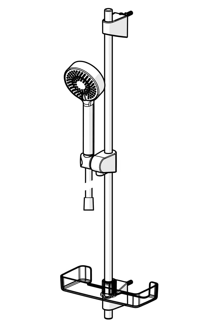 Oras Apollo suihkusetti, 544-33, mattamusta, piirroskuva