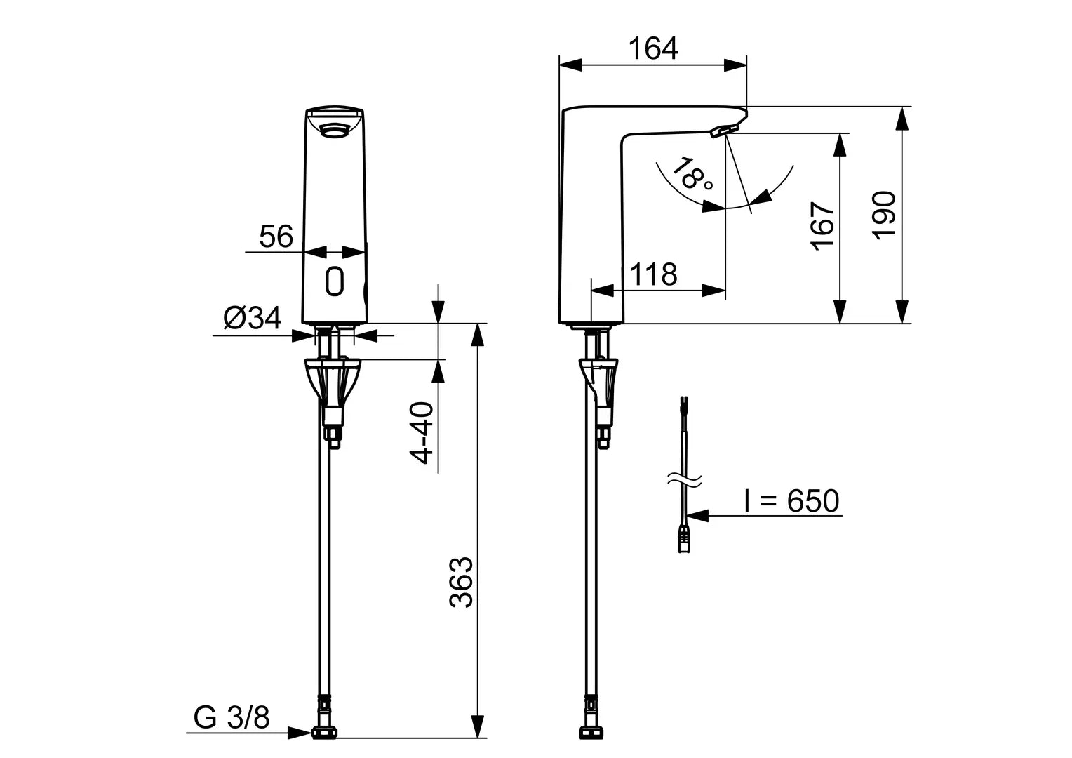 Oras Electra pesuallashana, 3 V, Bluetooth, 9301FZ, kromi, mittakuva