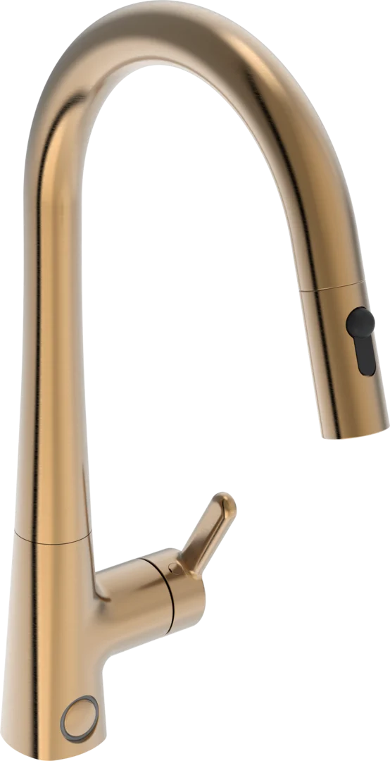 Oras Inspera Comfort+ keittiöhana, jossa pesukoneventtiili, 3031F-81, harjattu pronssi