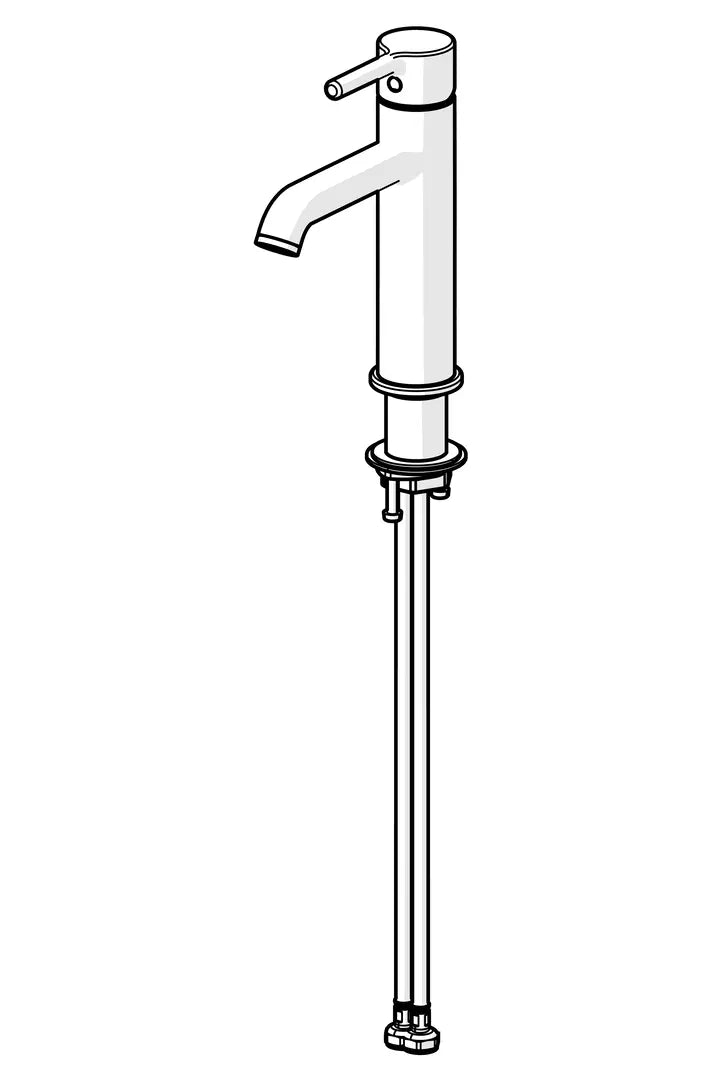Oras Optima Style pesuallashana, 2605FH-80, harjattu teräs, piirroskuva