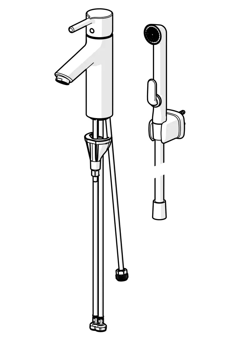 Oras Optima XL pesuallashana, 2606AF, kromi, piirroskuva