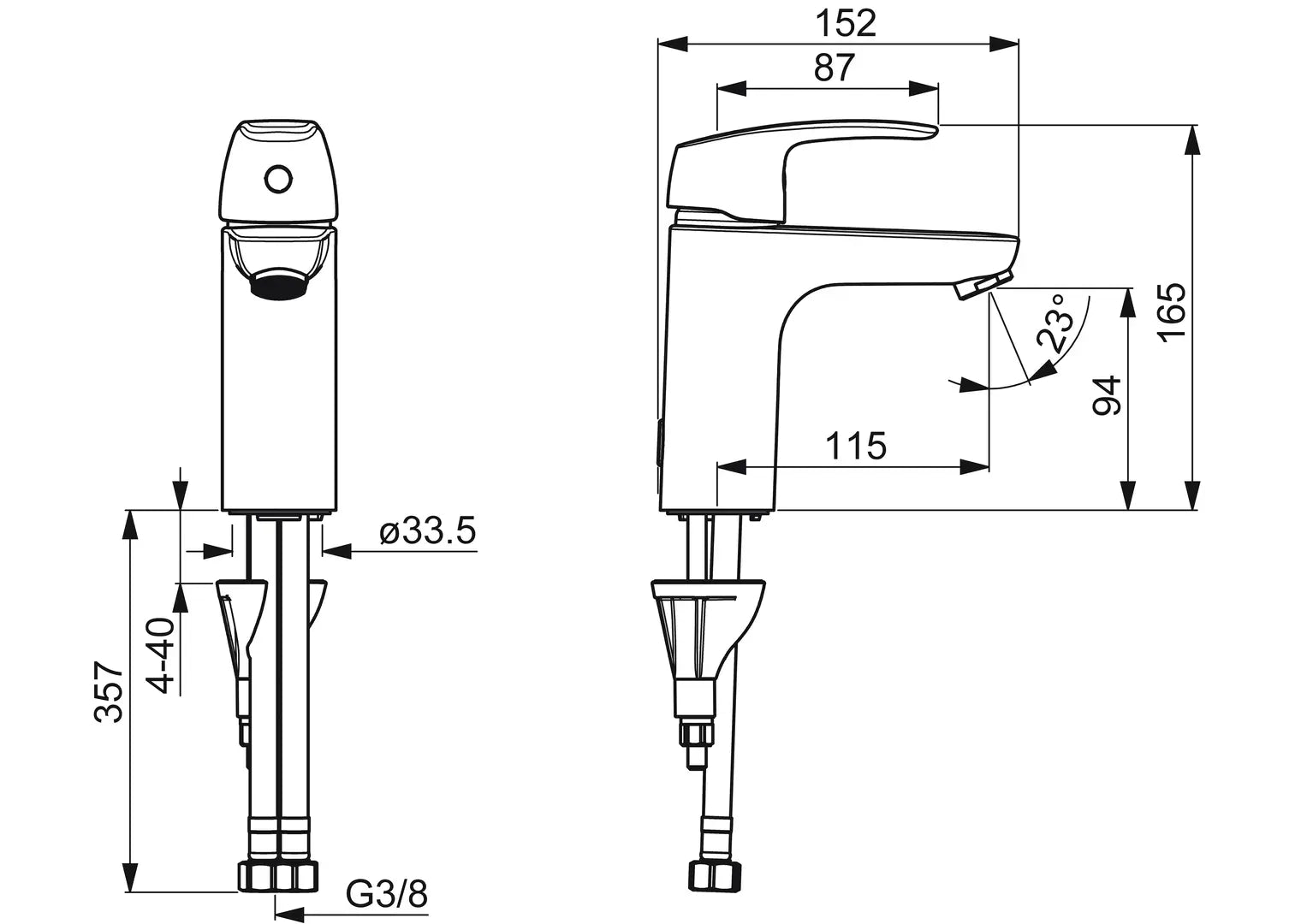 Oras Safira XL pesuallashana, 1011F, kromi, mittakuva