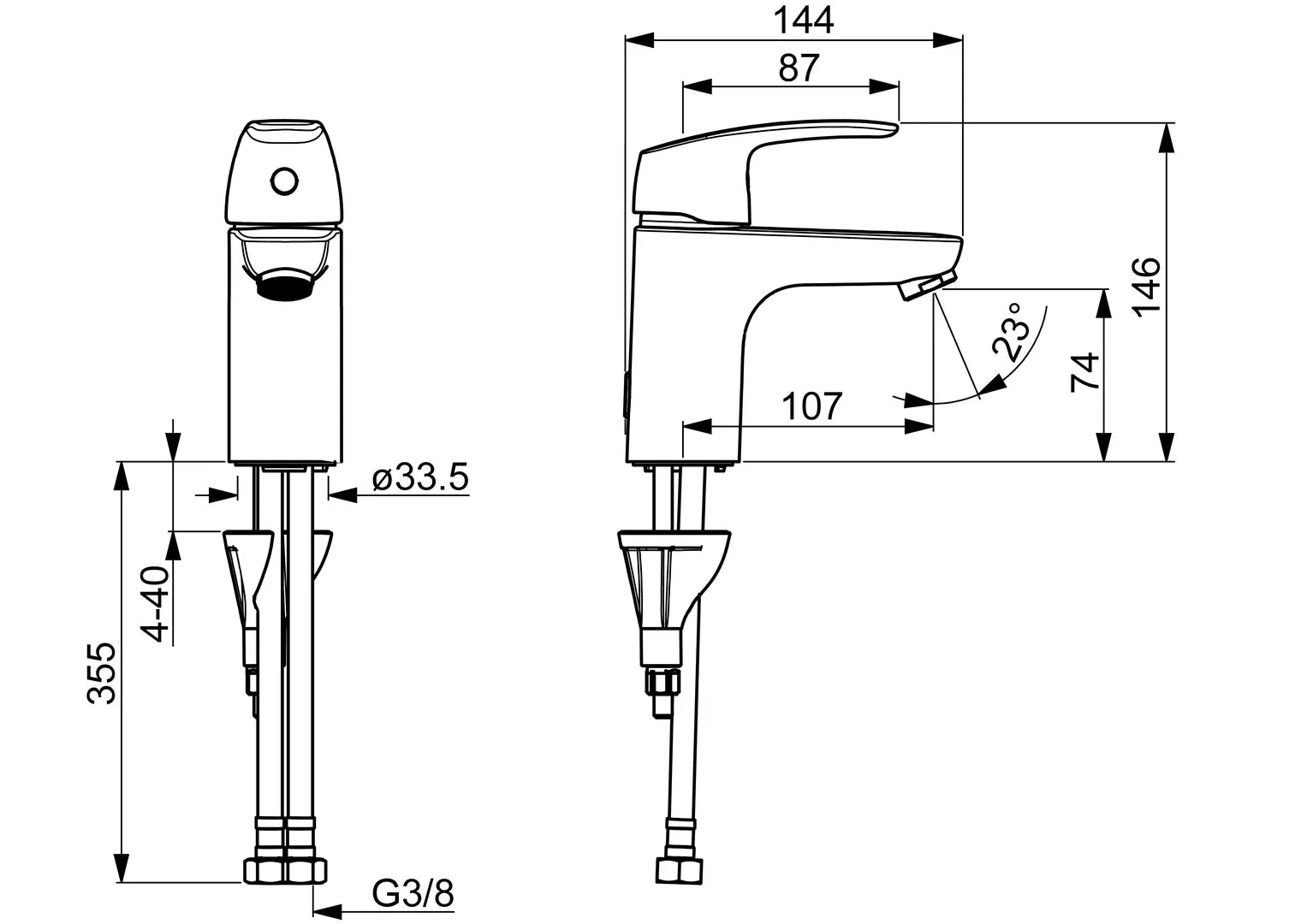 Oras Safira pesuallashana, 1010F, kromi, mittakuva