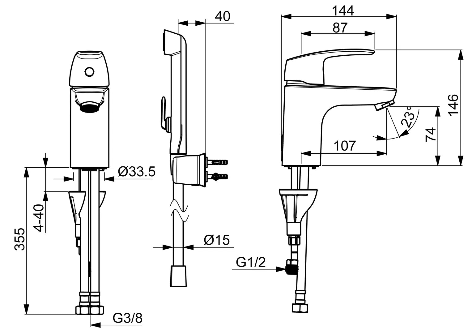Oras Safira pesuallashana, 1012F, kromi, mittakuva