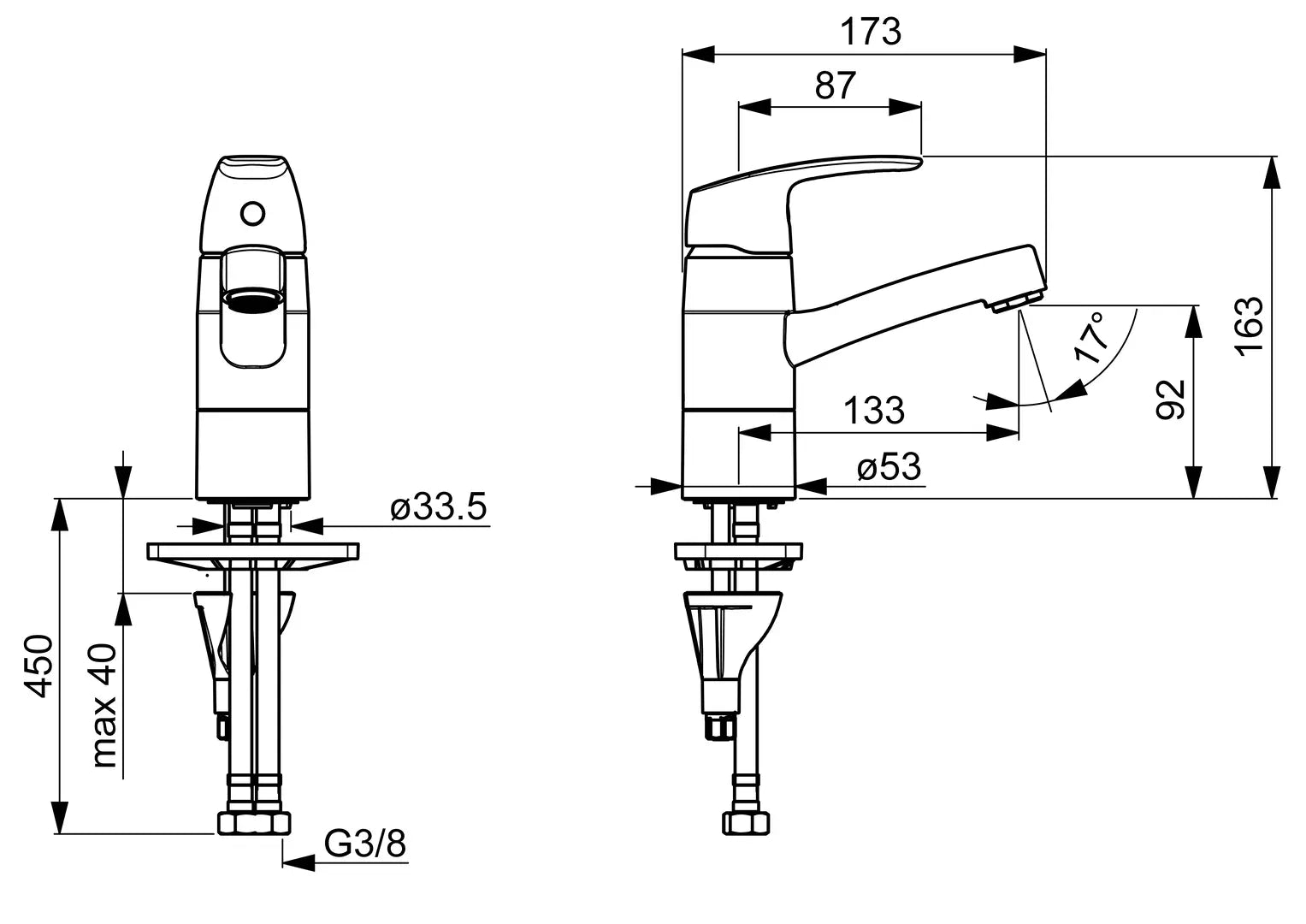 Oras Safira pesuallashana, 1015F, kromi, mittakuva