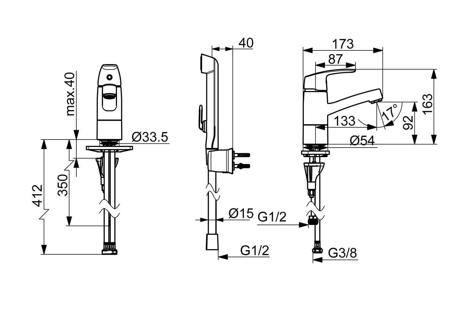 Oras Safira pesuallashana, 1021F, kromi, mittakuva