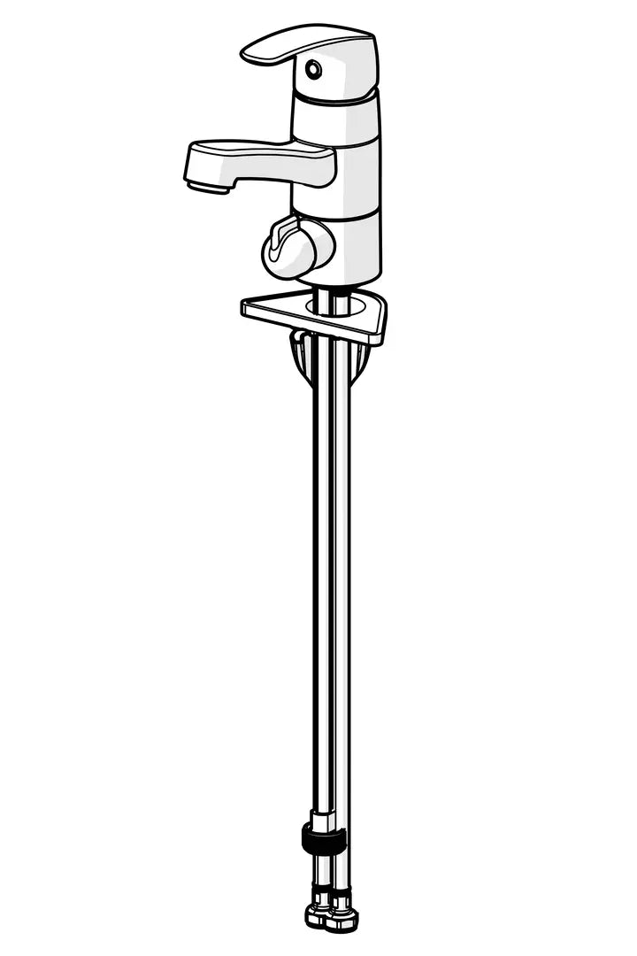 Oras Safira pesuallashana, jossa pesukoneventtiili, 1013F, kromi, piirroskuva