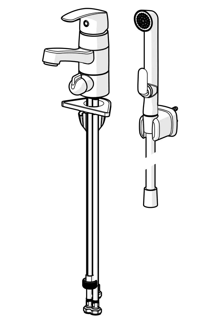 Oras Safira pesuallashana, jossa pesukoneventtiili, 1014F, kromi, piirroskuva