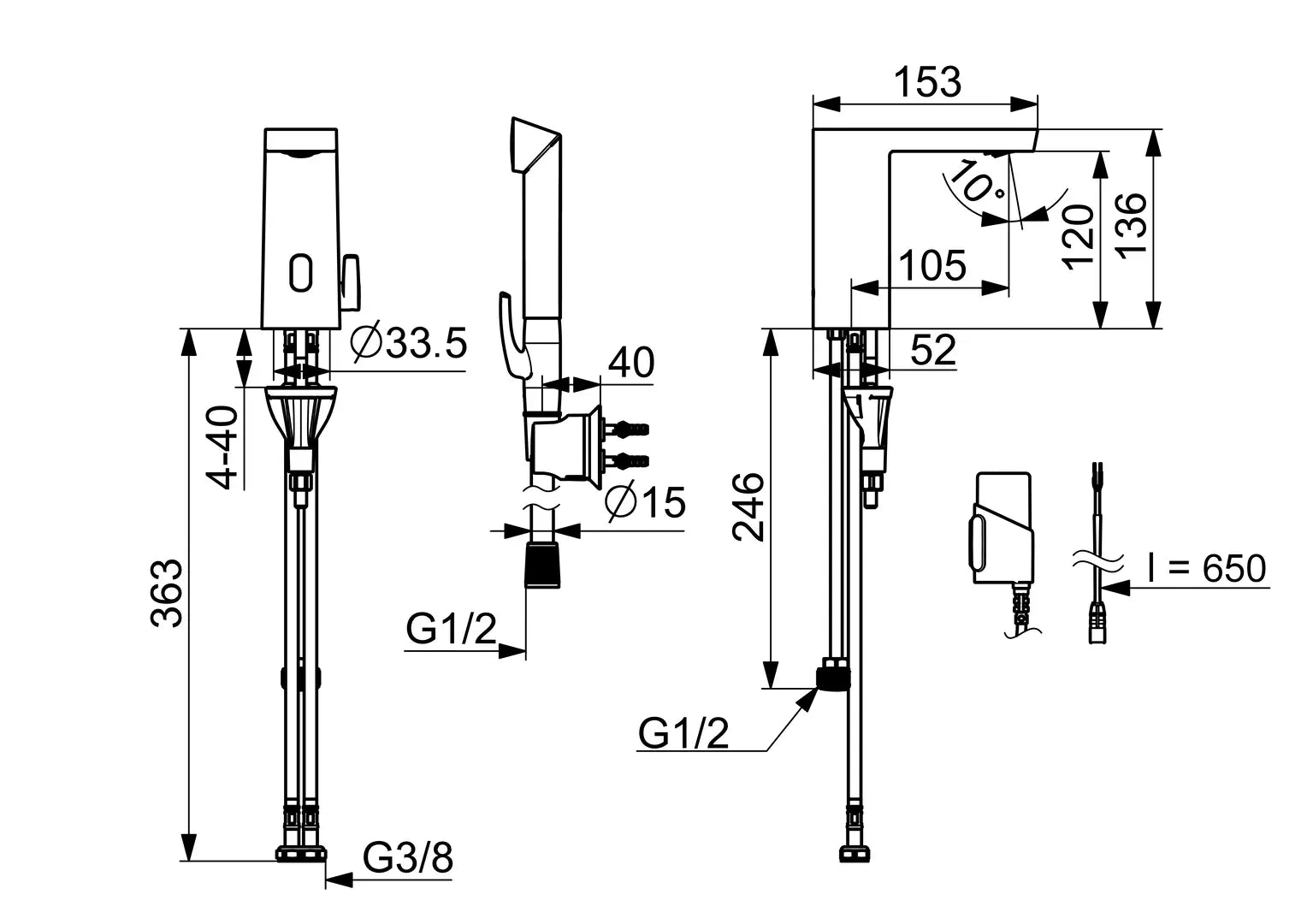 Oras Stela Safety pesuallashana, 3 V, Bluetooth, 4816FZ, kromi, mittakuva