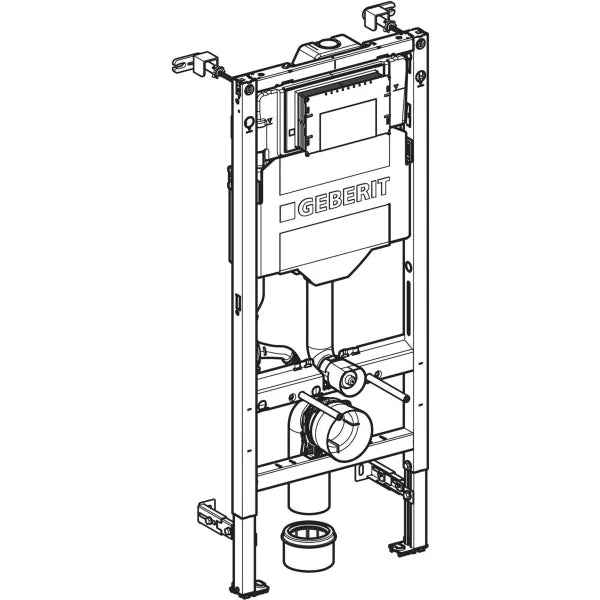 Seinä-WC asennusteline Geberit Duofix 1120 mm, Sigma, PE-X, piirroskuva