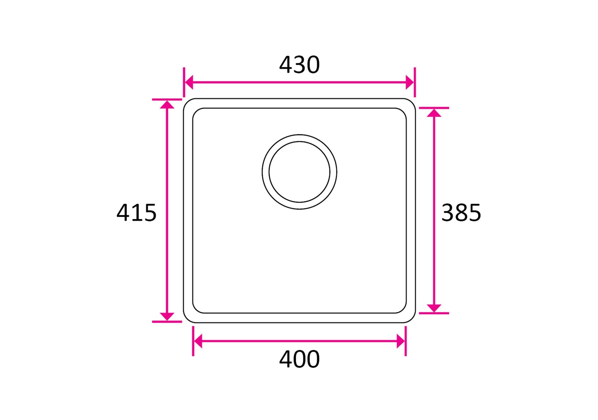 STALA One-40 keittiöallas climate action mittakuva
