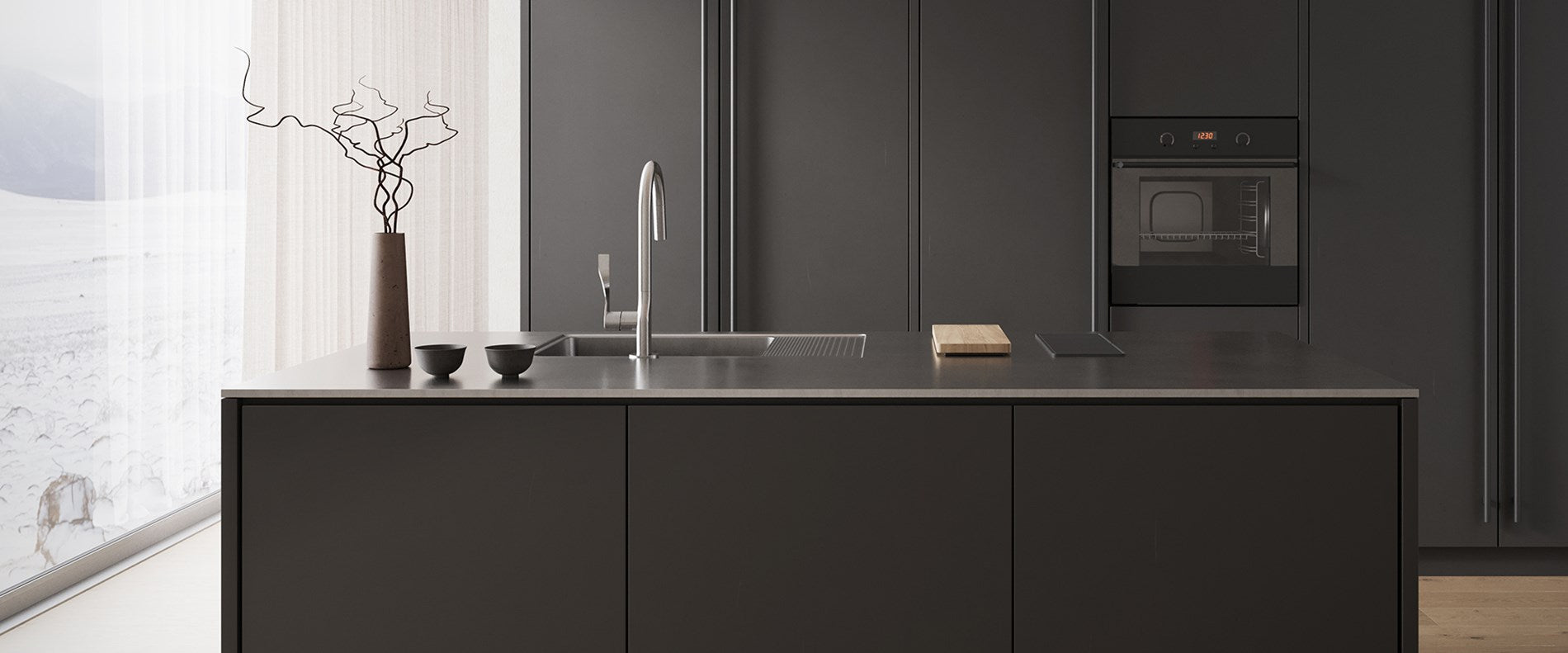 Stala ONE-TDL50 keittiöallas, laskutaso vasemmalla