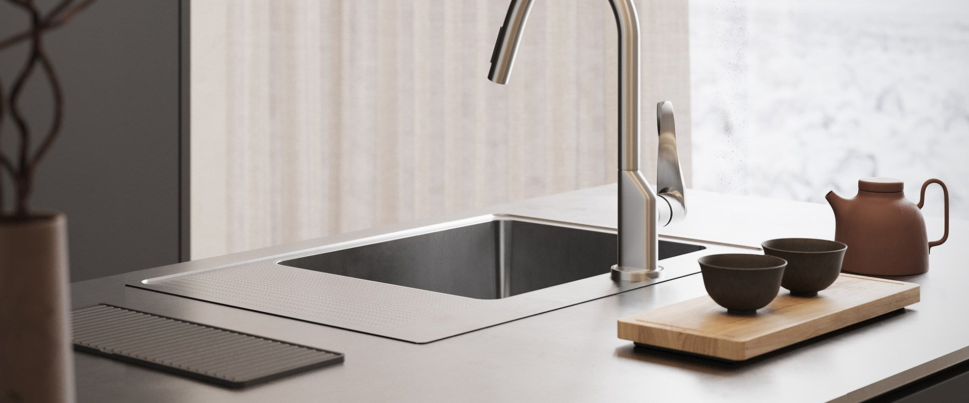 Stala ONE-TDR50 keittiöallas laskutaso oikealla