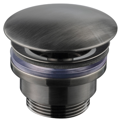 Tapwell 68400 pohjaventtiili, harjattu musta kromi