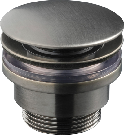 Tapwell 74400 pohjaventtiili, harjattu musta kromi